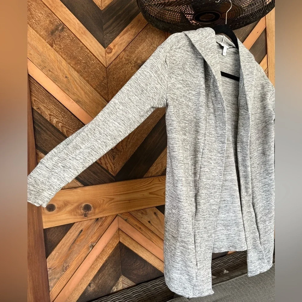 Daily Ritual Women's Cozy Knit Long-Sleeve Hooded Open Cardigan Size Small